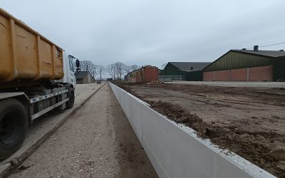 Plaatsen van keerwanden